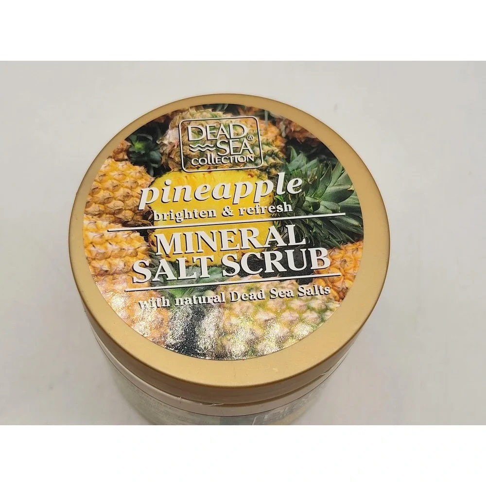 Dead Sea‎ Collection Pineapple Mineral Salt Scrub 23.7 oz Brighten Refresh Body